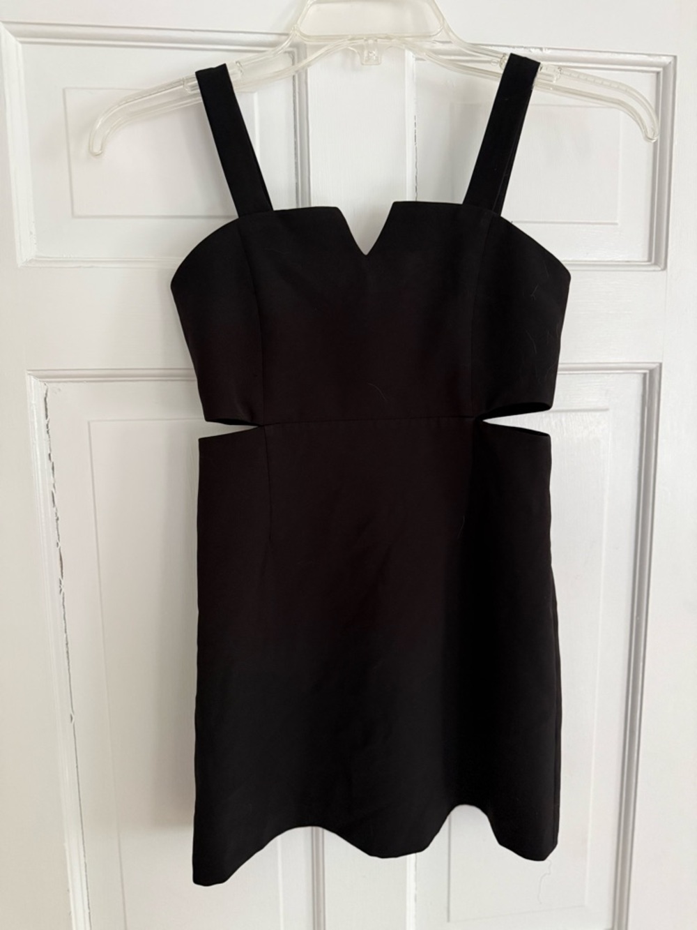 Milly Black Cutout Sweetheart Mini Dress